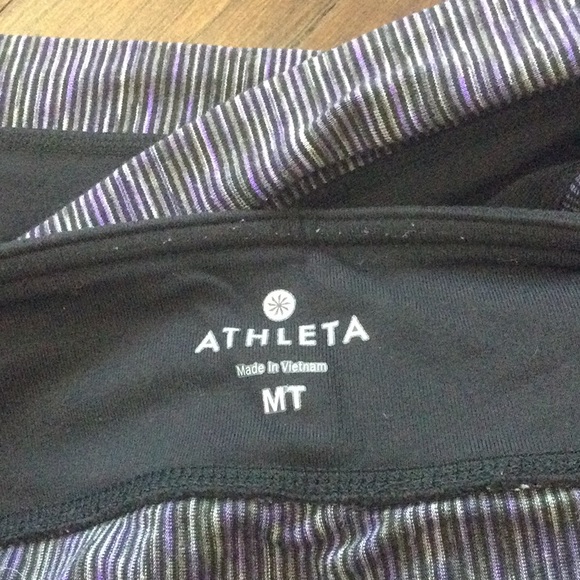 Athleta Black Yoga Pants Workout or Leisure Sz MT - Picture 3 of 7